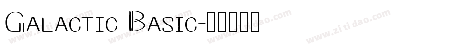 Galactic Basic字体转换
